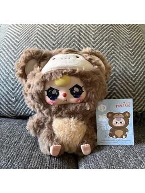 bb3 brown monkey sitting plush